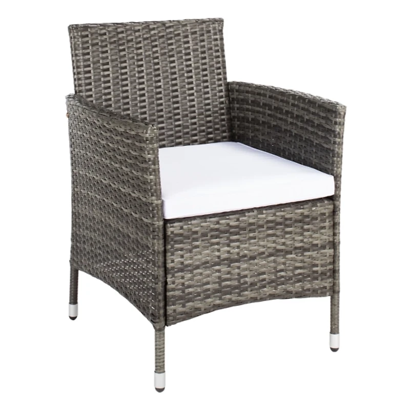 Oma Gray-Brown Wicker 4-pc. Outdoor Living Set