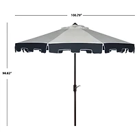 Ivory & Navy Traditional Outdoor Umbrella
