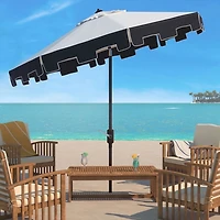 Ivory & Navy Traditional Outdoor Umbrella