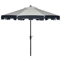 Ivory & Navy Traditional Outdoor Umbrella