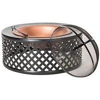 Copper and Black Outdoor Fire Pit