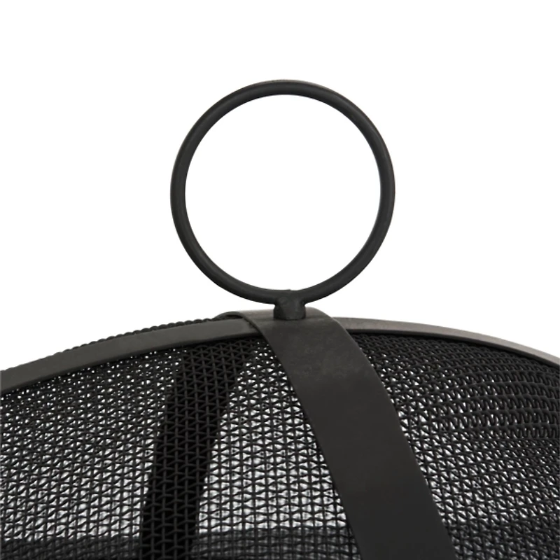 Black Industrial Outdoor Fire Pit