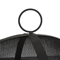 Black Industrial Outdoor Fire Pit