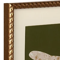 Green Floral Insects Framed Art Prints, Set of 2