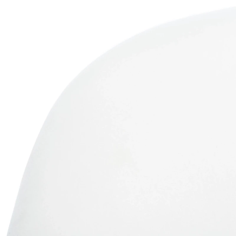 White Upholstered Mid-Century Accent Chair