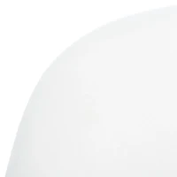 White Upholstered Mid-Century Accent Chair