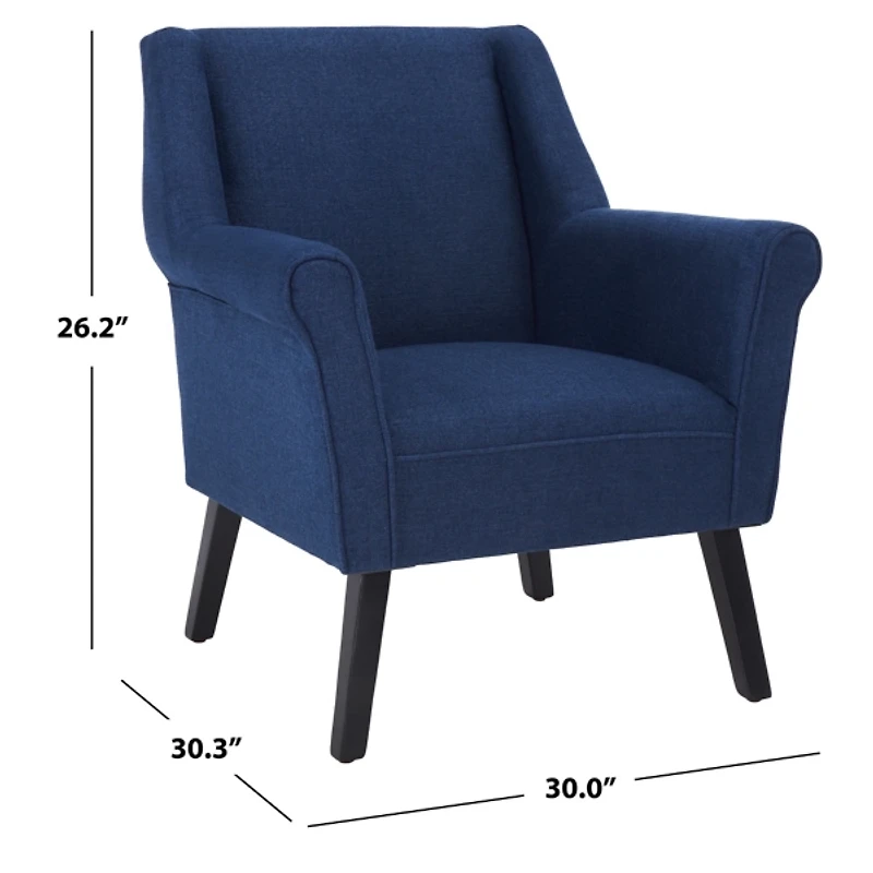 Navy Videl Modern Accent Chair