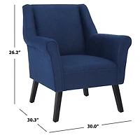 Navy Videl Modern Accent Chair
