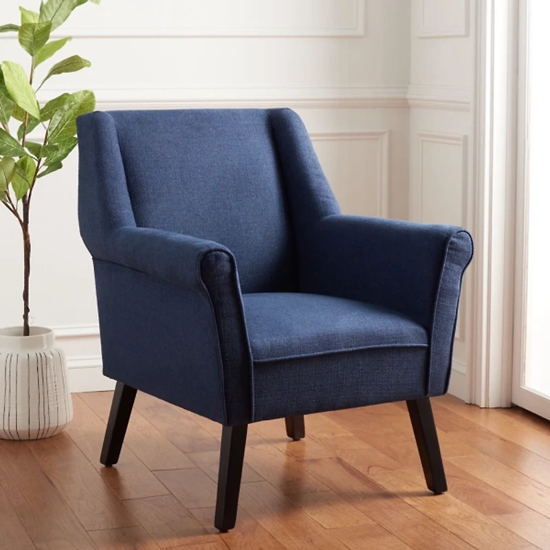 Navy Videl Modern Accent Chair