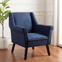 Navy Videl Modern Accent Chair
