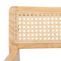 Natural Elm Wood Coastal Accent Chair