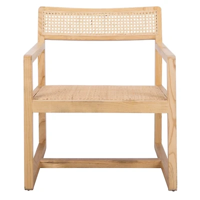 Natural Elm Wood Coastal Accent Chair