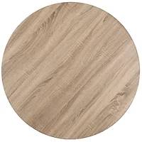 Round Natural Industrial Coffee Table