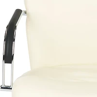 Cream Modern Chryssa Swivel Office Chair