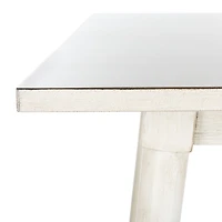 White Wood Tia Scandinavian Dining Table
