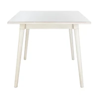 White Wood Tia Scandinavian Dining Table