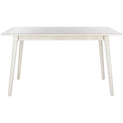 White Wood Tia Scandinavian Dining Table