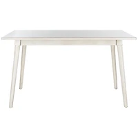 White Wood Tia Scandinavian Dining Table