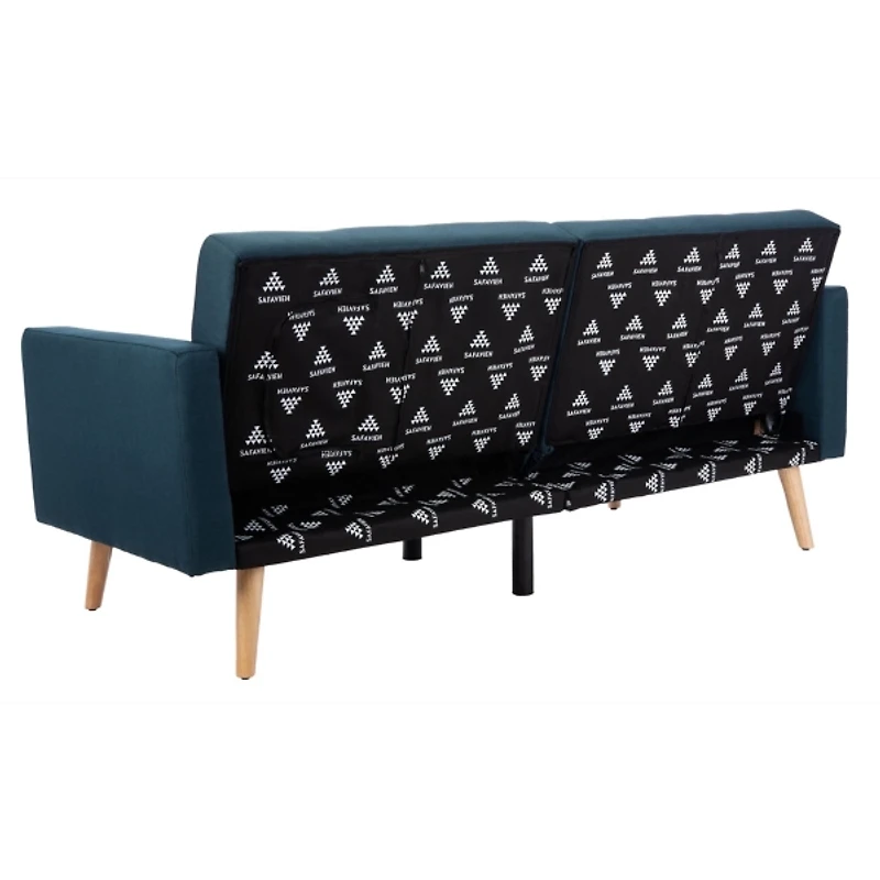 Blue Eucalyptus Mid-Century Convertible Loveseat