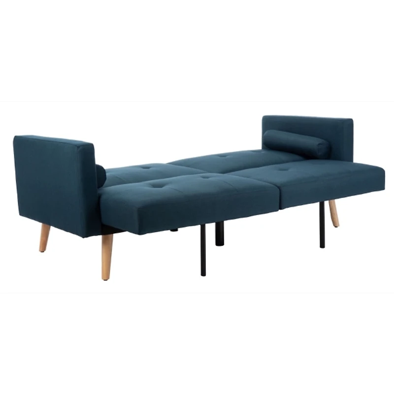 Blue Eucalyptus Mid-Century Convertible Loveseat