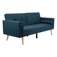 Blue Eucalyptus Mid-Century Convertible Loveseat