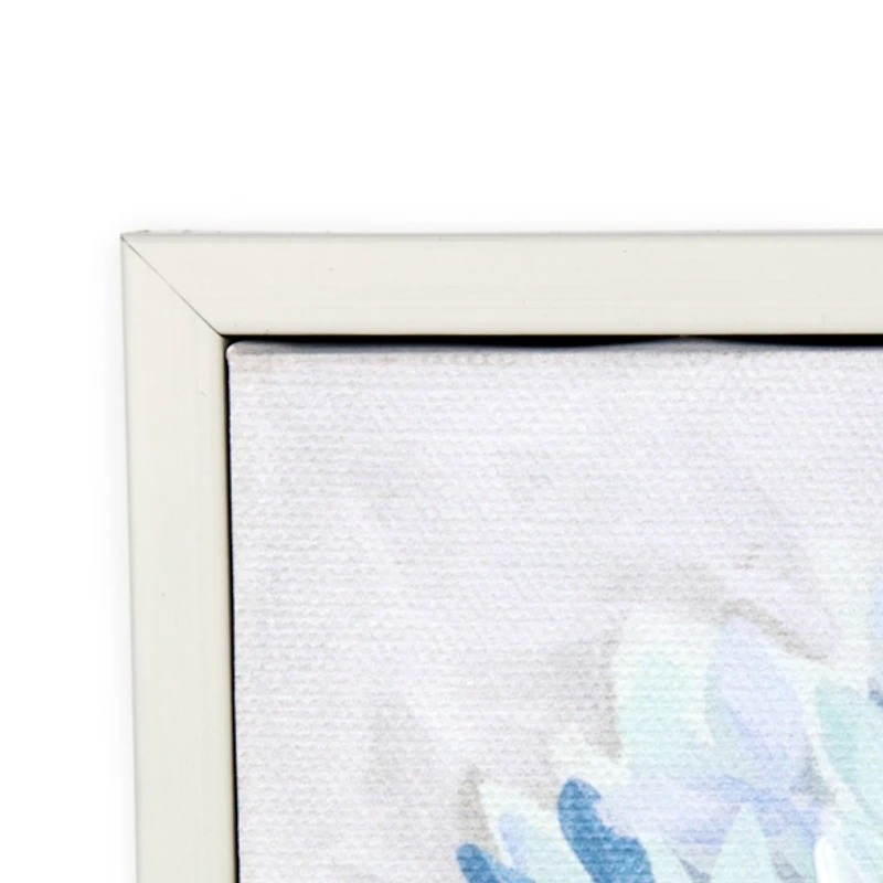 Blue Hydrangea Framed Canvas Art Print