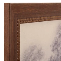 Treeline Sketch Framed Art Print