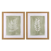 Sage Botanicals Framed Art Prints, Set of 2