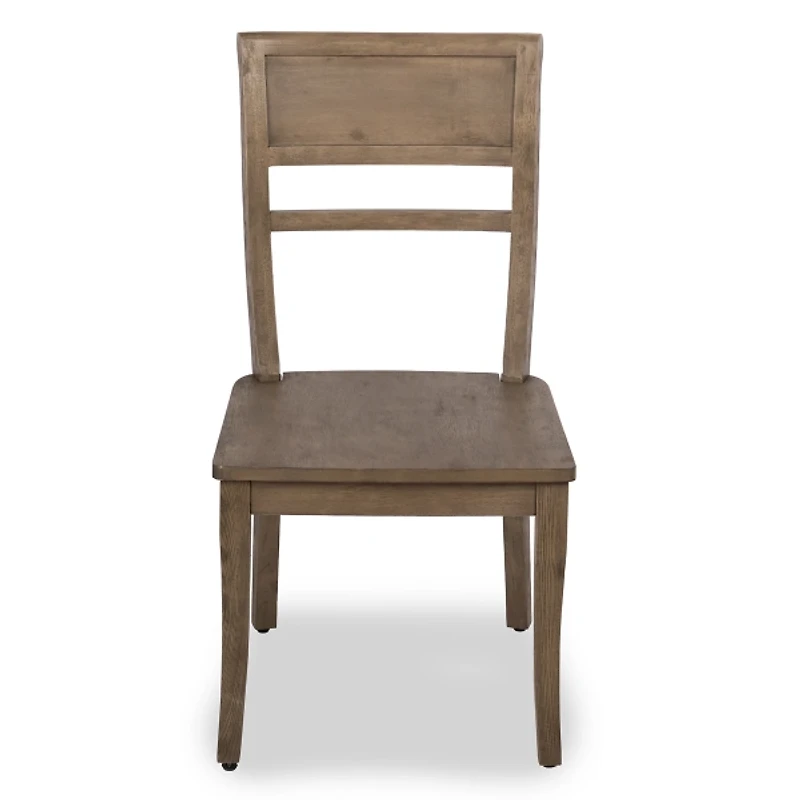 French Gray Wood Dining Chair