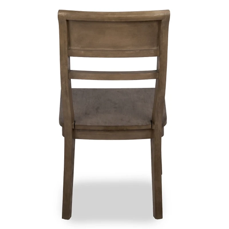 French Gray Wood Dining Chair