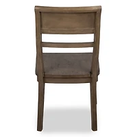 French Gray Wood Dining Chair