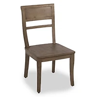 French Gray Wood Dining Chair
