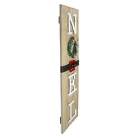 Noel Santa Belt Wooden Wall Plaque