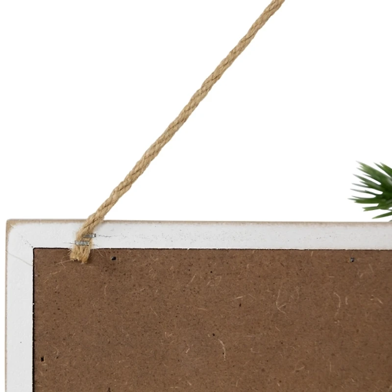 Merry Christmas Beaded Wood Wall Plaque