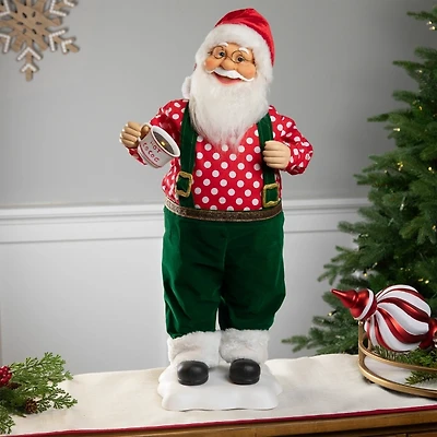 Musical Santa Claus Animated Figurine, 24 in.