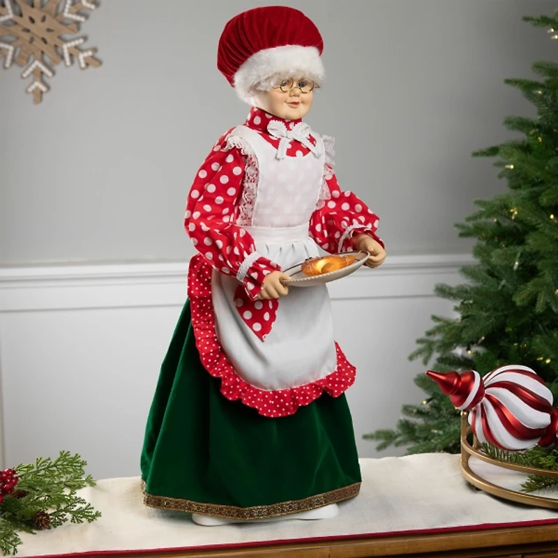 Musical Mrs. Claus Animated Figurine, 24 in.