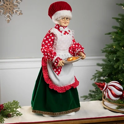 Musical Mrs. Claus Animated Figurine, 24 in.