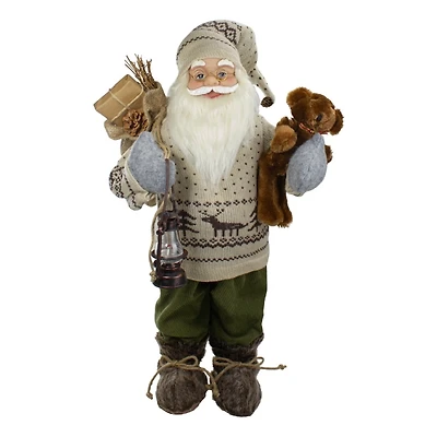 Rustic Santa Claus Figurine, 24 in.