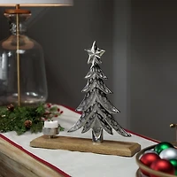 Silver Metal Tree Tealight Candle Holder