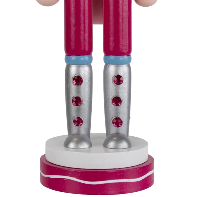 Pink and Blue Cake King Nutcracker Figurine