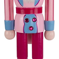 Pink and Blue Cake King Nutcracker Figurine