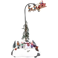 LED Musical Flying Santa Display