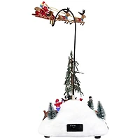 LED Musical Flying Santa Display