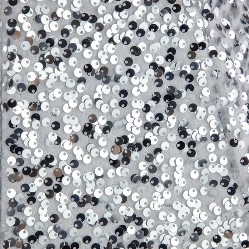 Silver Sequins Hexagonal Christmas Tree Collar