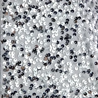 Silver Sequins Hexagonal Christmas Tree Collar