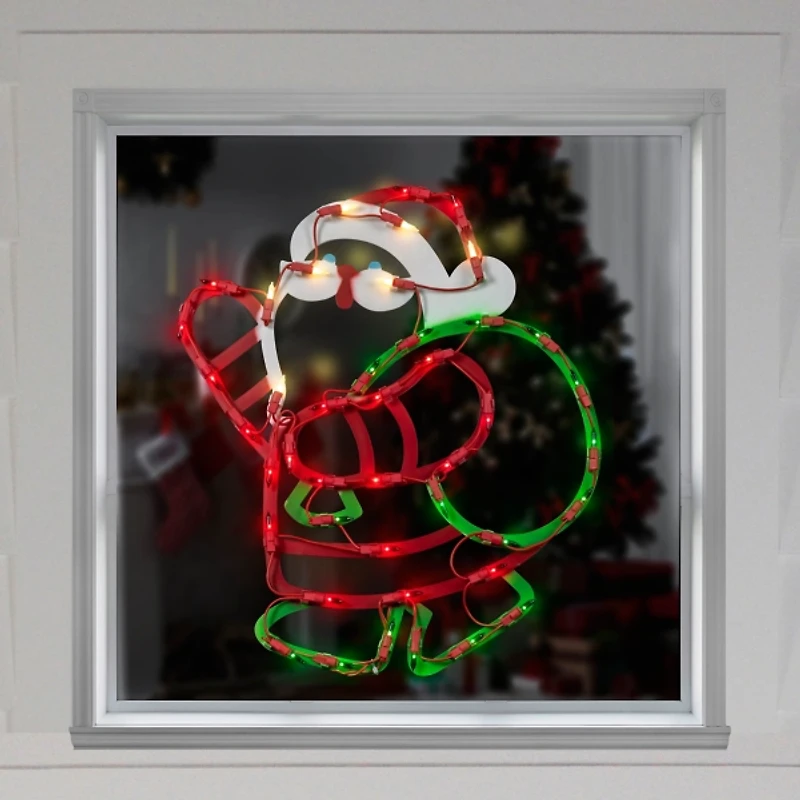 LED Santa Claus Window Silhouette