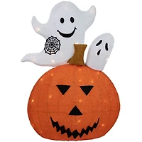 LED Jack O Lantern and Ghost Halloween Decoration
