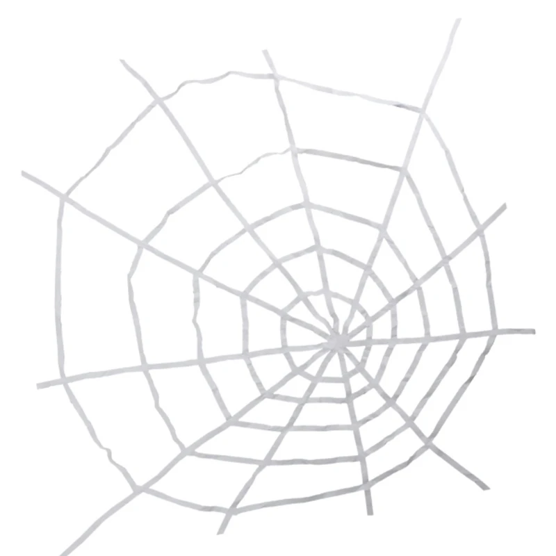 White Felt Spiderweb Halloween Decoration