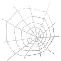 White Felt Spiderweb Halloween Decoration