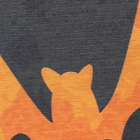 Orange Bats Halloween Framed Wall Plaque